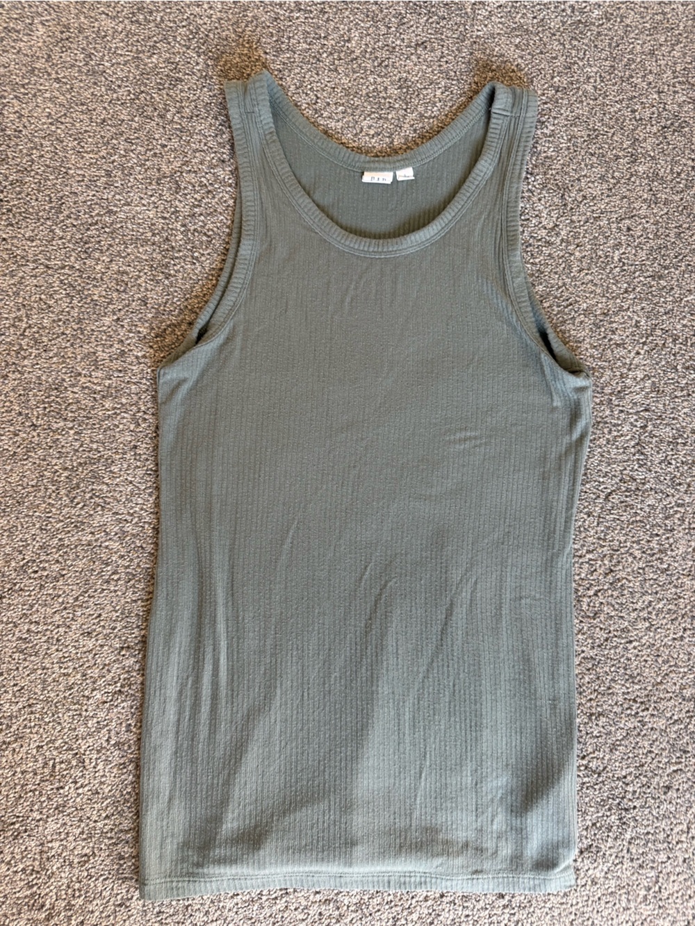 Gap Women’s Ribbed Tank in Vintage Palm Small